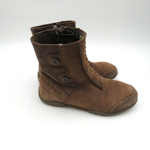 Hi-Tec Ankle Boots Womens Size 7 Brown Leather V-Lite Hatha Quick Zip Waterproof - Picture 2 of 9